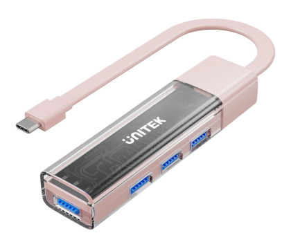 Hub USB UNITEK Hub Dwukierunkowy USB-C/USB-A - 4x USB-A H1319APK01